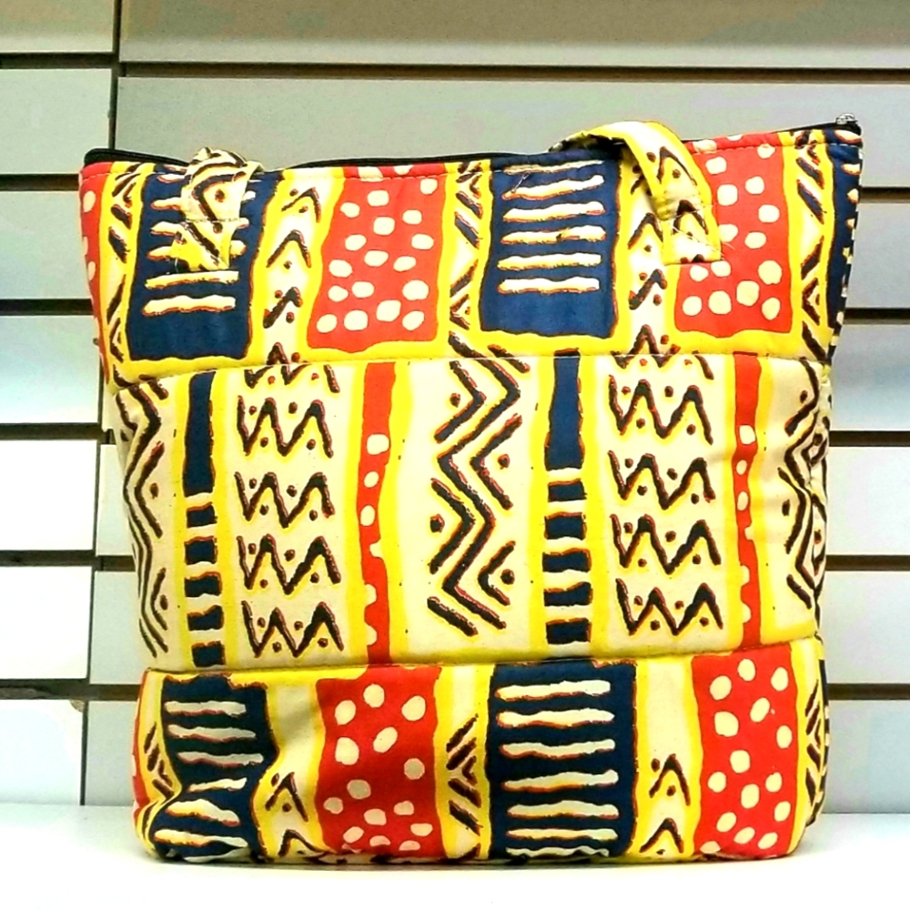 Bogolan African print handbags (multicolor)